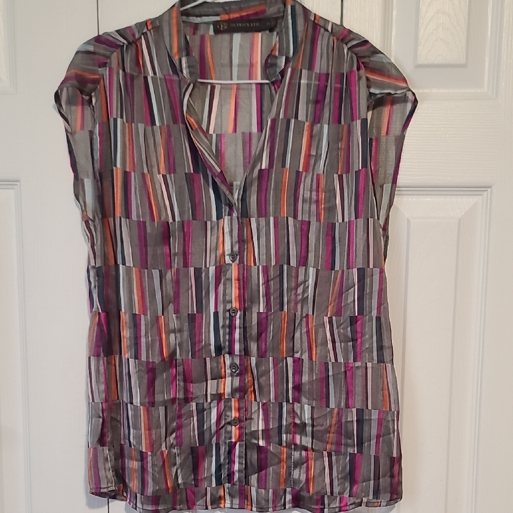 Striped Multicolor Women's Top (D1)
